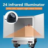 Cámara Domo AHD 1080P con Micrófono de Audio, Gran Angular, para Monitoreo Interior de Autobuses, Autocares y Autobuses Escolares, Sistema MDVR
