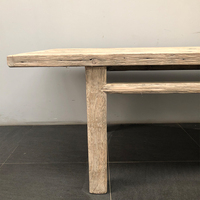 Table de cuisine en bois massif rétro, 12 pièces, Vintage, rétro, rustique, naturel
