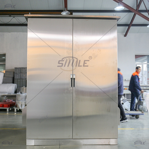 Chnsmile กล่องไฟฟ้าสแตนเลสสองประตูกลางแจ้งทนทานต่อสภาพอากาศสถานีย่อยกระจายอลูมิเนียม OEM วัสดุโลหะ - Product Image 5