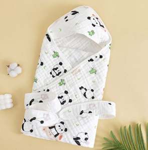 Hooded <b>Baby</b> <b>Blanket</b> With Unique Animal Design Ultra Soft Cotton Bath Towel - Product Image 4