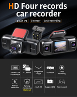 Fabrication chaude vente double enregistrement avant 1080 + interne 1080 HD enregistreur de voiture enregistreur de conduite