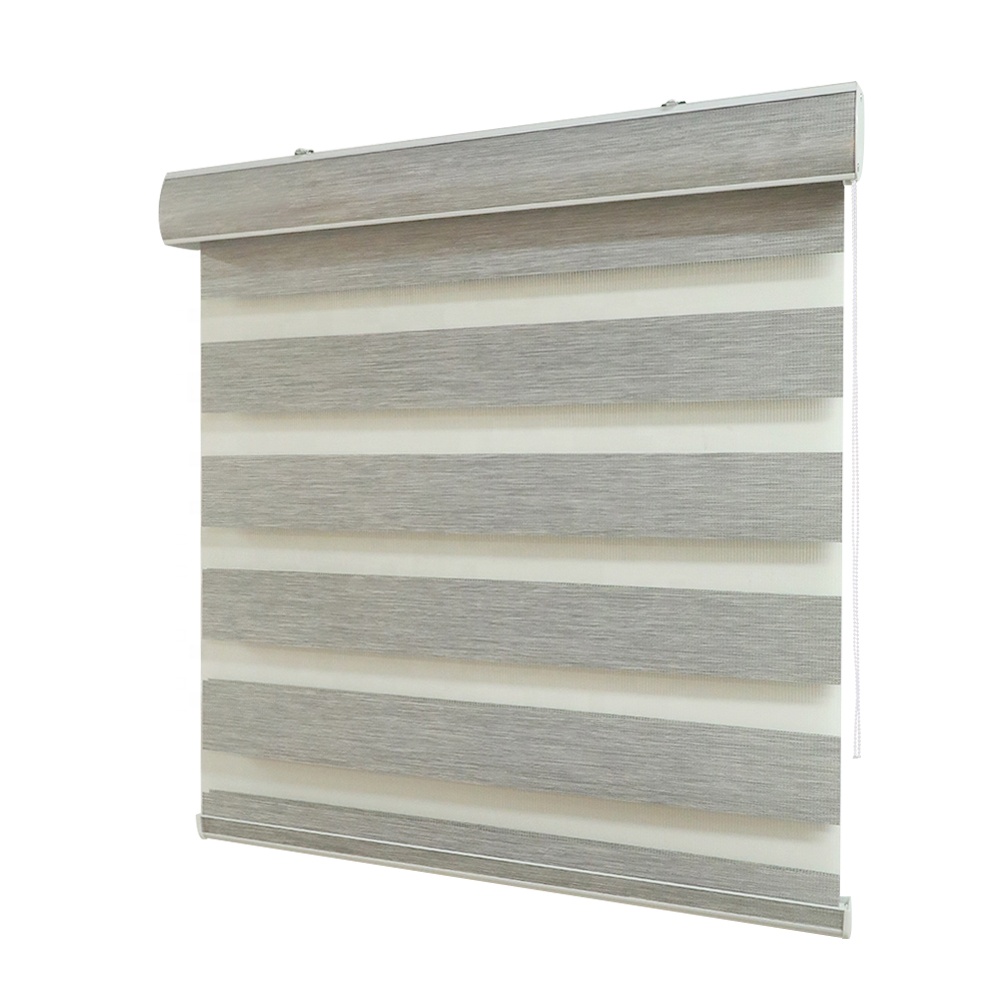 Дневные И Ночные полосатые роликовые жалюзи для дома 100, затемняющие двухслойные шторы для окон, ручные жалюзи