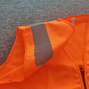 High Visible Security Reflective 100% Polyester <strong>Orange</strong> Safety <strong>Vest</strong> - Product Image 5