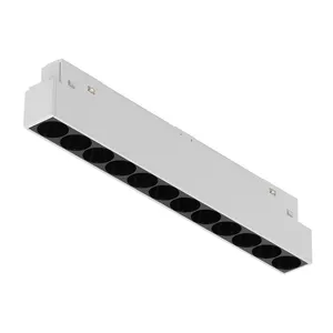 Good supplier ce smart led magnetic track grille light dali dimmable remote control led cob track linear recessed lights