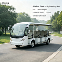Mini-bus navette électrique 14 places pour visites touristiques, parcs à thème, mariages et événements, moteur 4kW, 30 km/h, capacité de montée personnalisée de 25 %