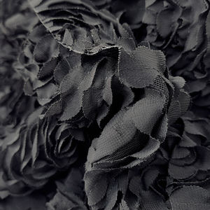 2025 Niche Spring Black Tridimensional Flower Net Sand Fluffy Cake Cintura elástica Adelgazante y <span class=keywords><strong>falda</strong></span> que cubre la <span class=keywords><strong>carne</strong></span> - Product Image 2