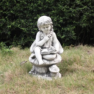 Estatuas de Ángel de Resina Clásicas de 31*30*55CM para Jardín, Estatuas Decorativas para Parques Temáticos y Decoración del Hogar - Product Image 3