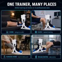 Appareil d'exercice électrique pour la cheville avec télécommande, réglable pour la dorsiflexion et la plantarflexion 0-45° °   pour la rééducation à domicile
