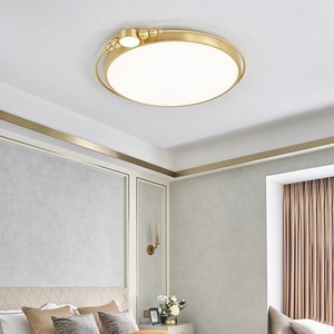 Altavoz Inteligente Xiao Ai Modelo 2021, Incorpora Lámpara de Techo de Cobre para Dormitorio, Diseño Simple, Moderno, Elegante y Lujoso, Tmall Genie - Product Image 1