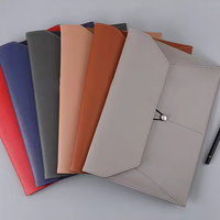 Portadocumentos de Cuero Portátil con Hebilla de Cuerda, Bolsa para Archivos de Negocios, Carpeta A4 con Hebilla de Cuerda para la Escuela y la Oficina