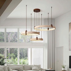 Lampadario a sospensione LED a spettro completo in stile Zen retrò cinese, con pietra gialla effetto grotta, per hall duplex, protezione occhi, stile retrò - Product Image 2
