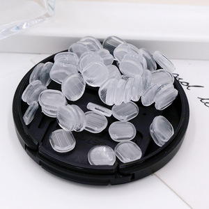 Coussinets d'oreille en silicone ronds antidérapants et doux pour la fabrication de boucles d'oreilles 000660 - Product Image 2