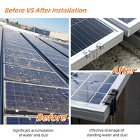 UISOLAR Vente en gros Clip de drainage d'eau solaire SUS304 30mm 35mm Clip de drainage d'eau pour panneaux solaires Modules PV Nettoyage Clips d'eau solaires
