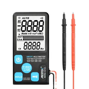 Mestek MINI-S10 Multimeter Cerdas 600V, Penguji Resistensi Arus Voltase, Multimeter Tester True RMS