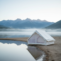 Carpa Inflable Ligera de Lona Oxford 300D Impermeable con PVC para Exteriores, Diseño de 6.3 Metros Cuadrados para Acampar y Pescar