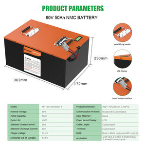 แบตเตอรี่ลิเธียมไอออนสำหรับรถสามล้อไฟฟ้า 60V ขนาด 60Ah 70Ah 90Ah 110Ah ได้รับการรับรองมาตรฐาน CE UN38.3 พร้อมระบบจัดการแบตเตอรี่อัจฉริยะ (Smart BMS) สำหรับรถกอล์ฟ - Product Image 4