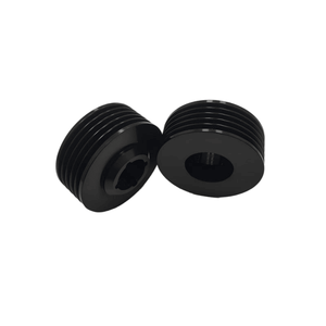 15年历史ISO工厂定制数控加工压铸黑色阳极氧化铝零件 - Product Image 4