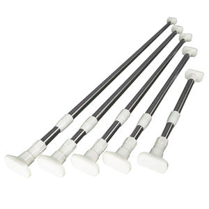 110-200cm Dünnrohr-Dusch stangen mit einziehbarem Vorhang Kostenlose Stanz kleidung Trocknen Ausziehbare Vorhangs tange - Product Image 1