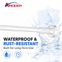 ARODDY Tringle à rideau à tension sans perçage, glisse fluide, 25 mm, 27,56-47,24 pouces, robuste, en acier au carbone, verrouillage interne, OEM