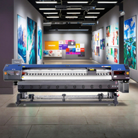 Impresora de inyección de tinta automática de gran formato Yinstar Eco-Solvent, plotter de CORTE DE VINILO de 3,2 M Max, características de póster de pancarta ecológico
