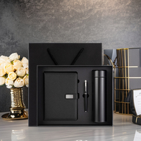 Ensemble cadeau de carnet d'entreprise personnalisable format A5, journal de luxe, boîte cadeau promotionnelle, stylo avec thermos LED et logo personnalisé