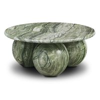 YUSHI personnalisé décor français moderne rond table basse en marbre naturel pour meubles de salon à la maison