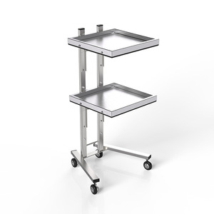 Wholesale Silver 3 Tier Hairdressing Trolley Stainless Steel <b>Tools</b> Salon Storage <b>Rolling</b> Tray for Beauty Salon - Product Image 3