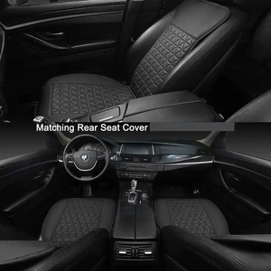 Housses de siège de <span class=keywords><strong>voiture</strong></span> en cuir PU de luxe Protecteurs universels pour sièges <span class=keywords><strong>avant</strong></span> avec motif Triangle <span class=keywords><strong>Housse</strong></span> de <span class=keywords><strong>protection</strong></span> de <span class=keywords><strong>voiture</strong></span> intérieure - Product Image 2