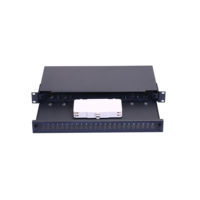 Boîtier de terminaison réseau FTTH, panneau de brassage optique ODF 24 ports SC/LC de type tiroir 1U 19 pouces pour montage en rack