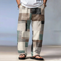 Pantalon droit mi-long pour homme, écologique, séchage rapide, respirant, confortable, imprimé motifs artistiques uniques et tendance, tissu lisse - 35 ans d'expérience