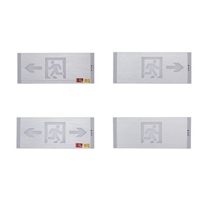 Aluminio 220V 24V 4W Empotrable montado en superficie colgante Recargable LED señal de salida de emergencia para señal de piso - Product Image 3