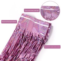 Rideau de porte épais à effet laser effet pluie, modèle LSYS, pour décoration de mariage, fête d'anniversaire, utilisation intérieure, toile de fond en plastique