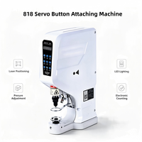 Machine à coudre informatisée à entraînement direct 818 avec perforateur pour boutons-œillets, boutons croisés et boutons-pression