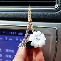 Rafraîchisseur d'air pour voiture Aromathérapie Accessoires automobiles Diffuseur de parfum intérieur Tour Eiffel Sortie de parfum