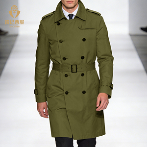 Abito da Uomo Moderno Urban Silhouette, Vestibilità Slim, Giacca Esecutiva di Media Lunghezza con Cintura - Product Image 1