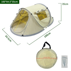 Köpekler kediler için hafif otomatik hızlı açılımı Pet çadır kapalı açık kamp taşıma açılımı plastik tepsi palet - Product Image 5