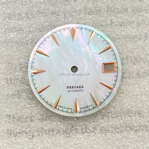 Kit de modification de cadran en nacre pour mouvement NH35, pièces de montre de style cocktail de 28,5 mm avec cadran de montre en nacre non luminescent - Product Image 4