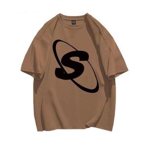 High Quality Men's Casual Sports T-Shirt 100% Cotton <strong>Custom</strong> Logo Short Sleeved <strong>Printed</strong> Gym Clothing Oversized Fit - Product Image 5