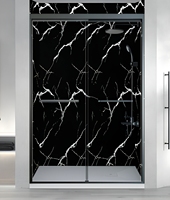 Panel Dinding Kamar Mandi Batu Buatan Bermotif Gaya Amerika Modern, Tahan Air, Wainscoting, Resin Akrilik, Garansi 5 Tahun