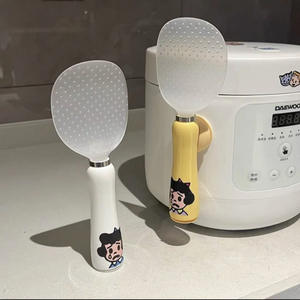 Cuchara magnética para arroz, cuchara para servir antiadherente blanca para uso en la cocina - Product Image 4