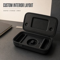 Étui de transport rigide personnalisé avec insert moulé, poche en filet et fermeture éclair pour accessoires d'équipement