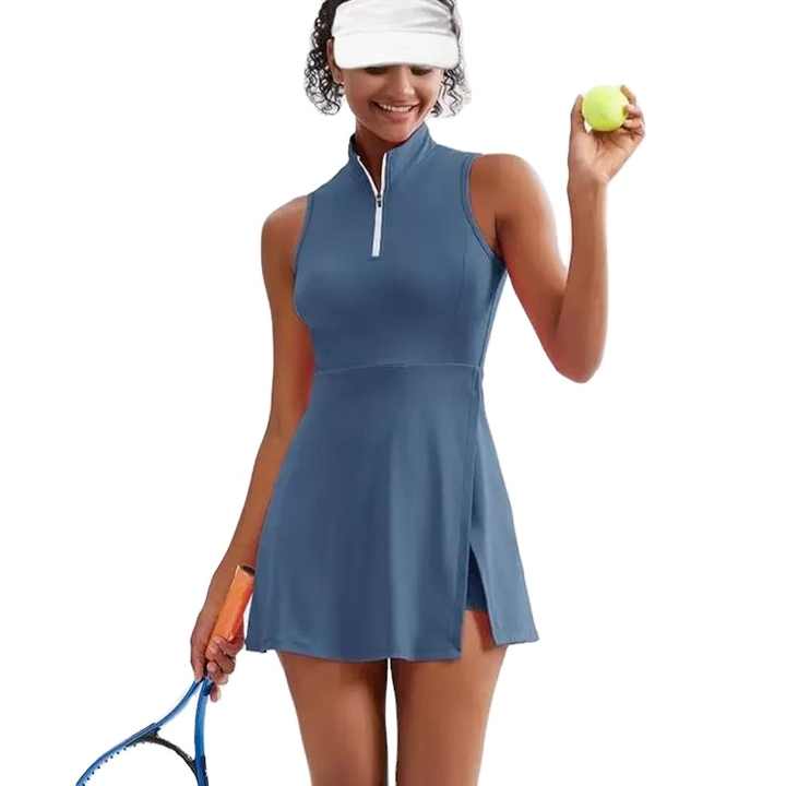 Women's Anti-Leakage A-Line Golf Dress Quick Dry Breathable Sleeveless With  Solid Color Zipper Outdoor Tennis Skirt Adults OEM| Alibaba.com