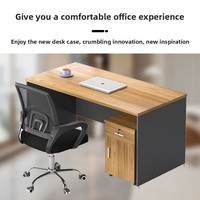Ensemble de chaise de bureau pour personnel simple moderne simple panneau de cadre vide en bois pour atelier entrepôt modèle bureau d'ordinateur