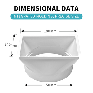 <span class=keywords><strong>Adaptateur</strong></span> <span class=keywords><strong>de</strong></span> <span class=keywords><strong>fenêtre</strong></span> <span class=keywords><strong>portable</strong></span> <span class=keywords><strong>pour</strong></span> <span class=keywords><strong>climatiseur</strong></span> mobile 5,9 pouces, connecteur <span class=keywords><strong>de</strong></span> tuyau d'évacuation carré en ABS <span class=keywords><strong>pour</strong></span> usage domestique - Product Image 4