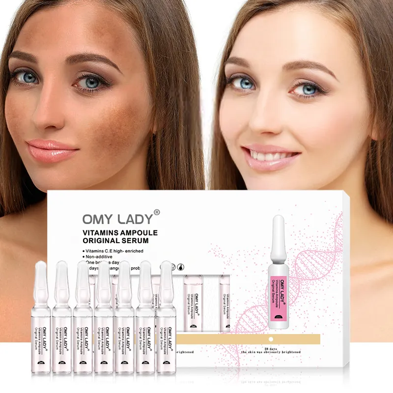 OMY LADY-ampolla de reparación nocturna, Factor de crecimiento Epidermal humano, suero de vitamina C con HA