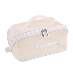 New Transparent Cloud <b>Pillow</b> Makeup Bag Mesh <b>Large</b> Capacity <b>Pillow</b> Bag Toilet Bag Multi functional Cosmetics Storage Bag - Product Image 1