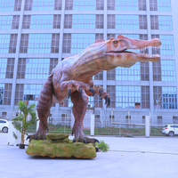 Dinosaures animatroniques hyper-réalistes de 6 mètres grandeur nature de la période Crétacée, personnalisés, pour parc à dinosaures