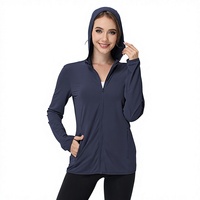 Vêtement de protection solaire UPF50+ en soie glacée pour femme, grande taille, léger, respirant, infroissable, à capuche, coupe ample, transfrontalier