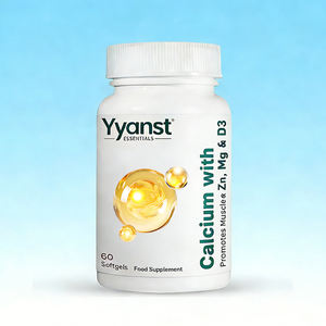 Cápsulas blandas de suplemento de calcio, magnesio, zinc y vitamina D3 de marca privada de alta calidad que mejoran la salud ósea y fortalecen la inmunidad. - Product Image 1