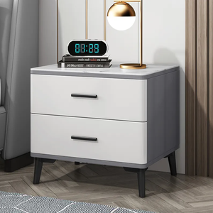 <span class=keywords><strong>Mesita</strong></span> de <span class=keywords><strong>noche</strong></span> inteligente con <span class=keywords><strong>pantalla</strong></span> táctil, mueble de sala de estar con 3 cajones y diseño moderno - Product Image 6